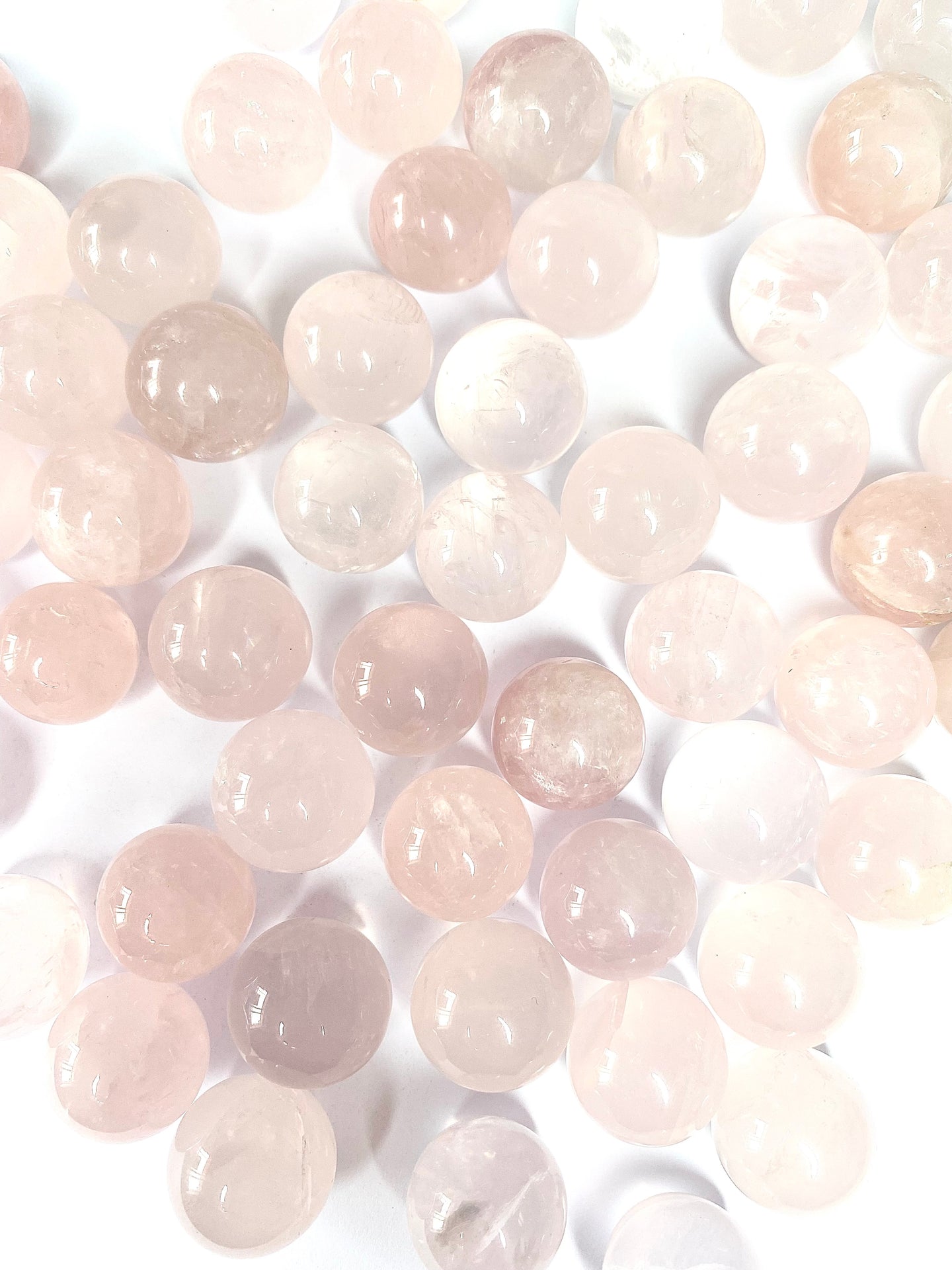 Rose Quartz mini spheres