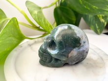 Load image into Gallery viewer, Moss Agate Skulls
