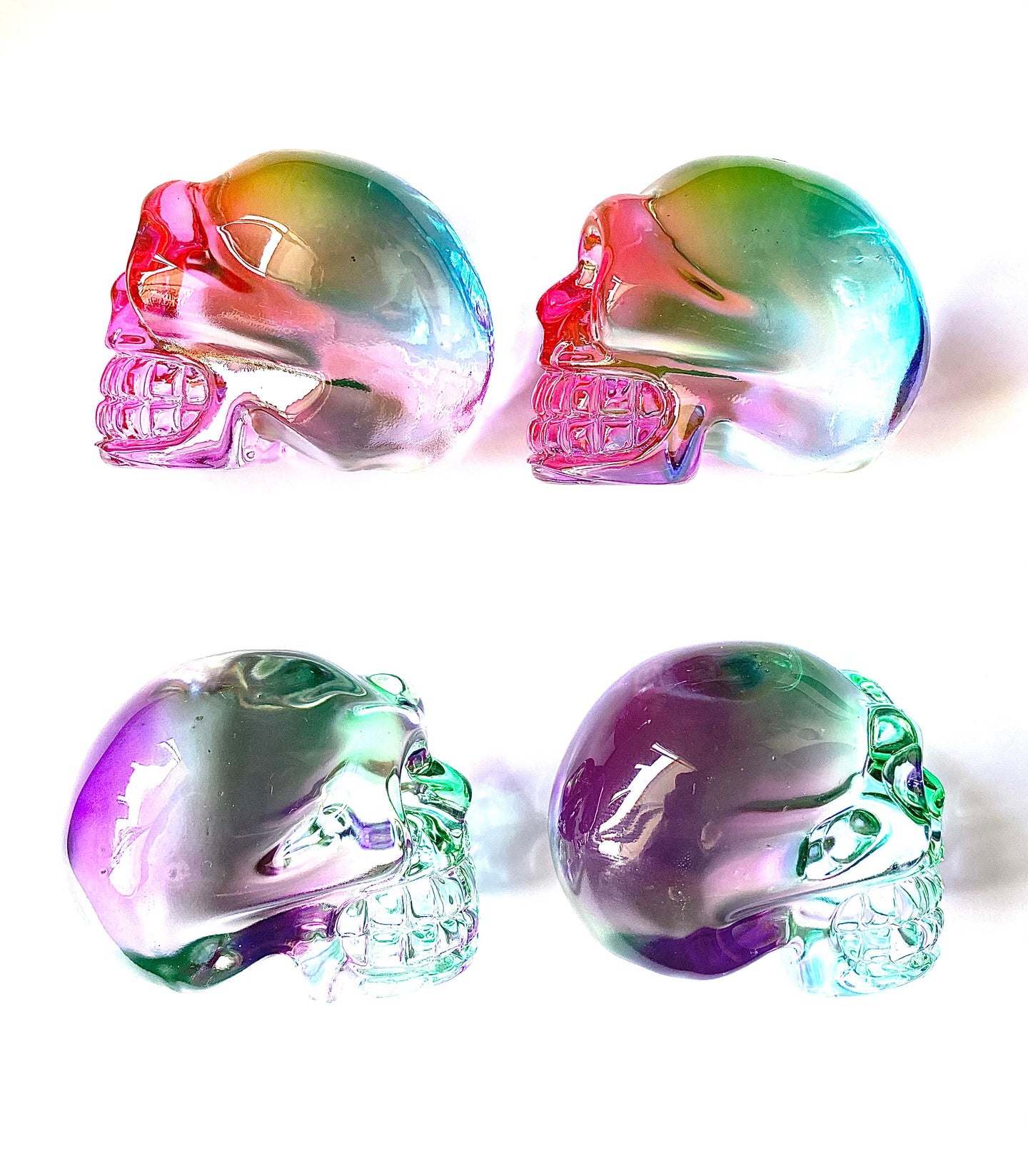 Rainbow Aura Skulls