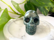 Load image into Gallery viewer, Moss Agate Skulls
