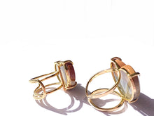 Load image into Gallery viewer, Mookaite Heart rings (gold)
